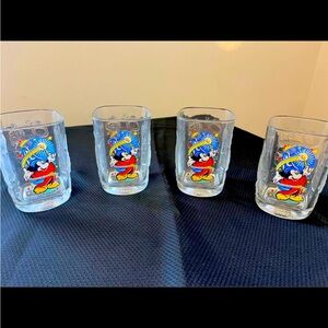 McDonald’s Disney 2000 Epcot Celebration Glasses set of 4